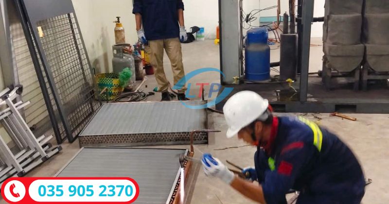 thay thế dàn coil chiller - Lộc Thiên Phát