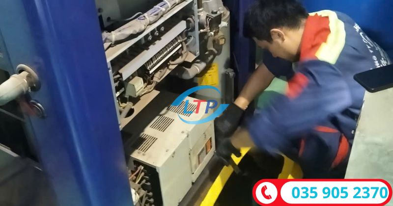 thay dầu máy nén khí - Lôc Thiên Phát