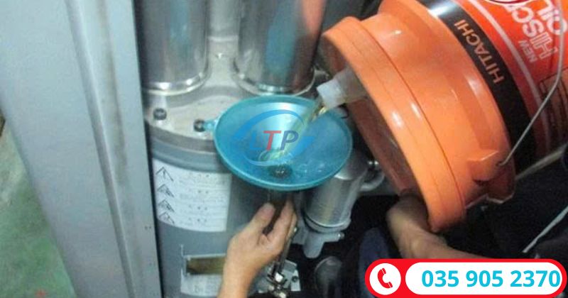 thay dầu máy nén khí