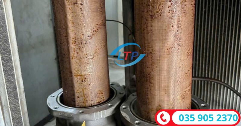 Lọc gió máy nén khí bị nghẹt - Lộc Thiên Phát