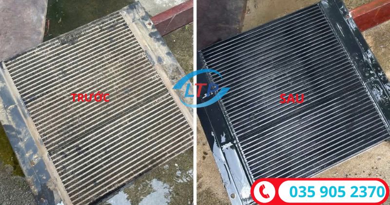 Vệ sinh két giải nhiệt máy nén khí