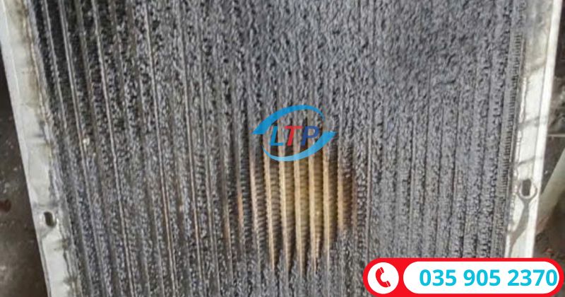 Vệ sinh két giải nhiệt máy nén khí - Lộc Thiên Phát