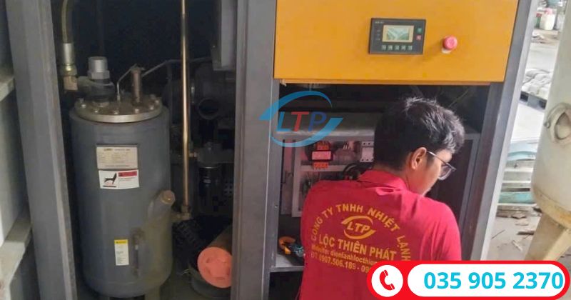 đơn vị chuyên bảo dưỡng máy nén khí tại nhà máy bao bì - Lộc Thiên Phát