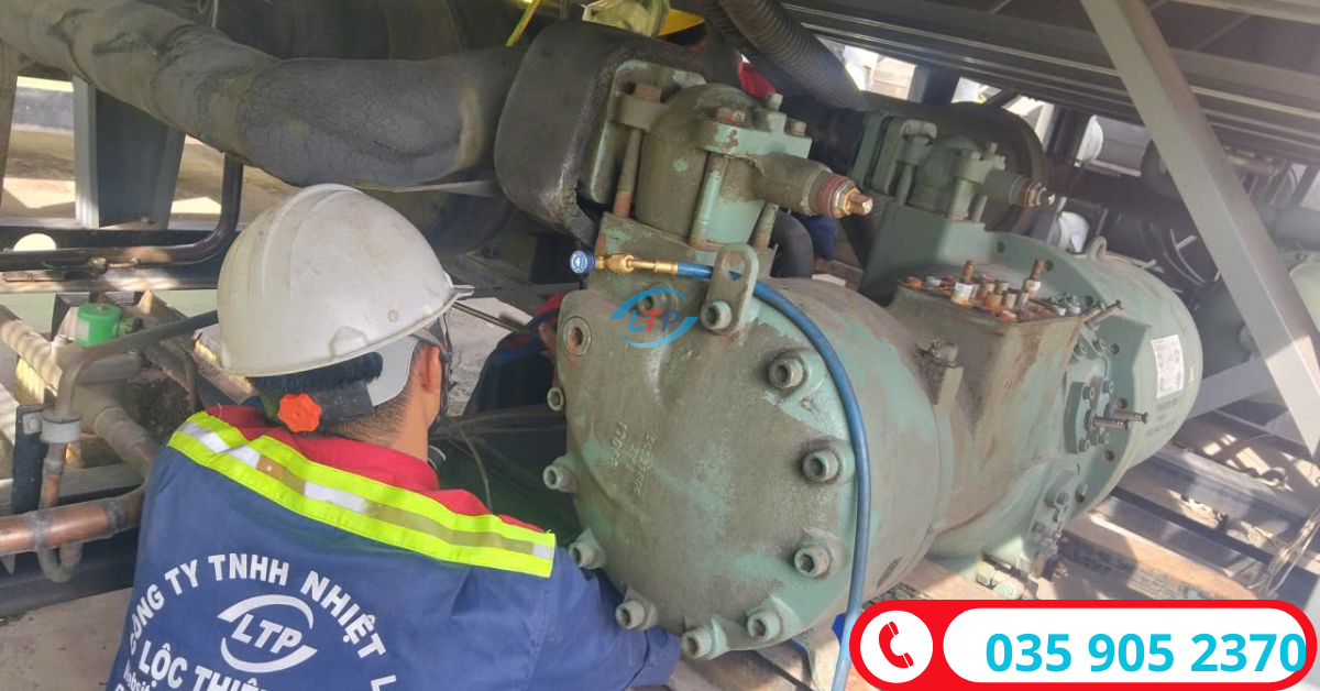 Sửa Chữa Máy Nén Chiller Bị Nước Vào – Nguyên Nhân, Cách Xử Lý Và Quy Trình Thực Tế