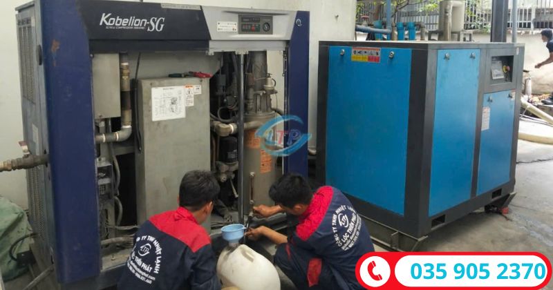 thay dầu máy nén khí chuyên nghiệp