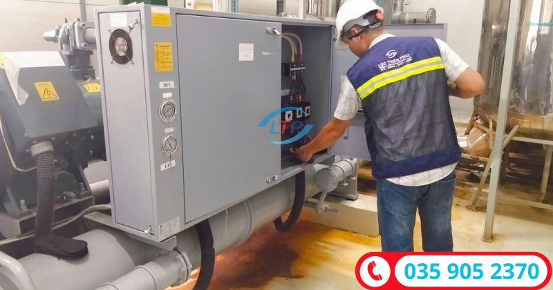 đơn vị chuyên sửa chữa chiller giải nhiệt nước - Lộc Thiên Phát