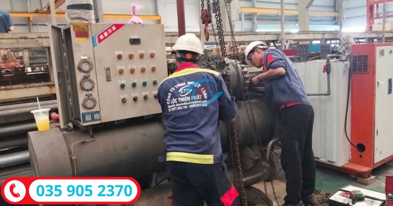 đơn vị chuyên sửa chữa máy nén lạnh chiller - Lộc Thiên Phát