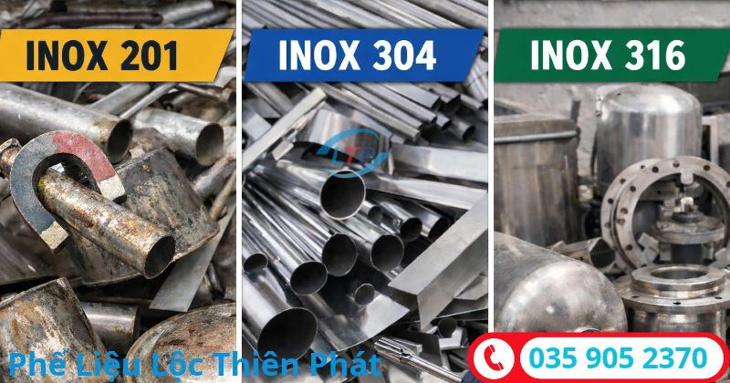 phân biệt các loại inox - Lộc Thiên Phát