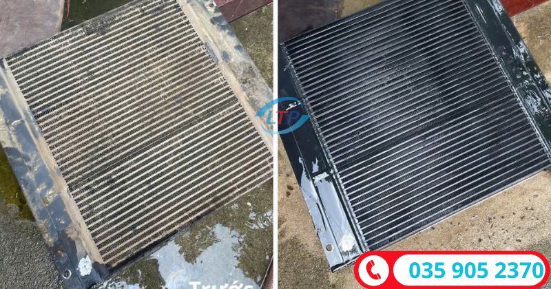 Vệ sinh két giải nhiệt máy nén khí
