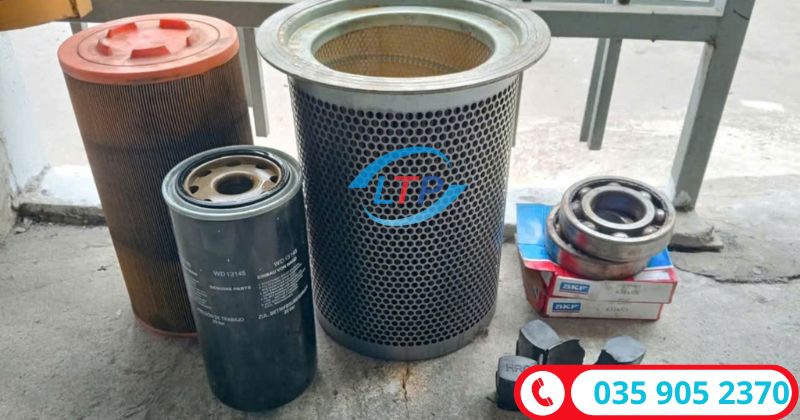 Thay lọc dầu máy nén khí Kobelco - Lộc Thiên Phát