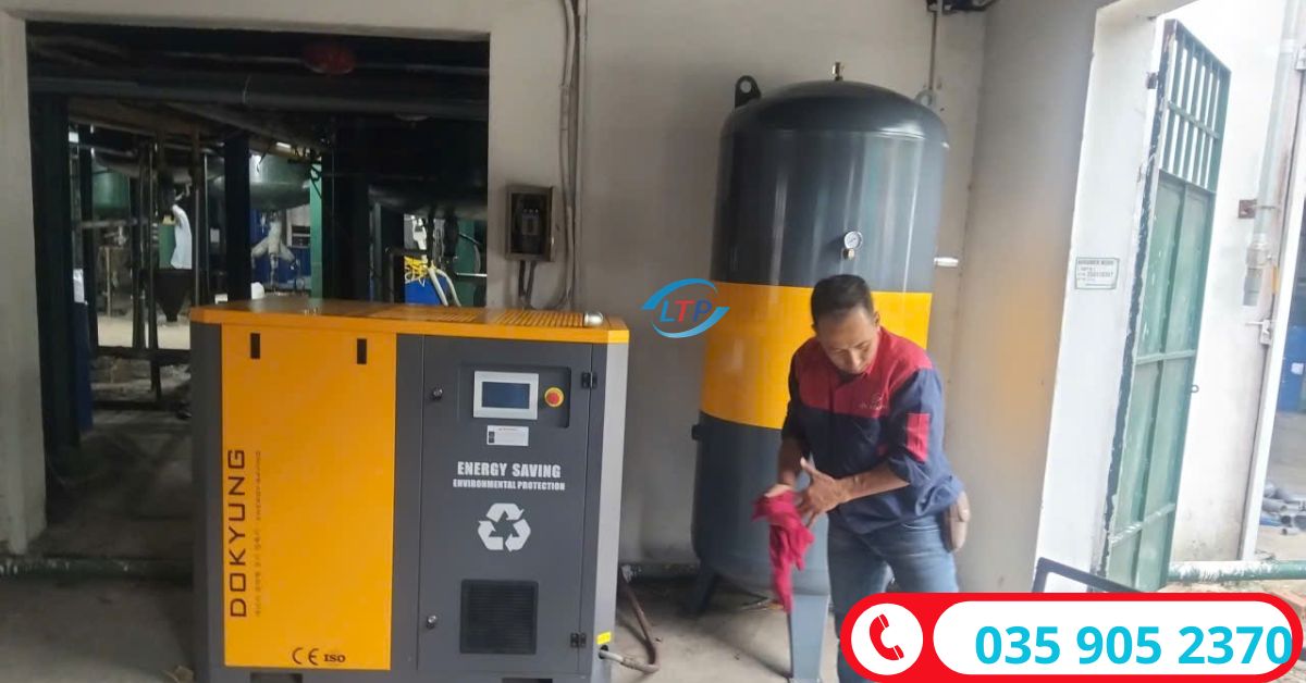 DỰ ÁN LẮP ĐẶT MÁY NÉN KHÍ 50HP TẠI C.T. POLYMER NHƠN TRẠCH ĐỒNG NAI