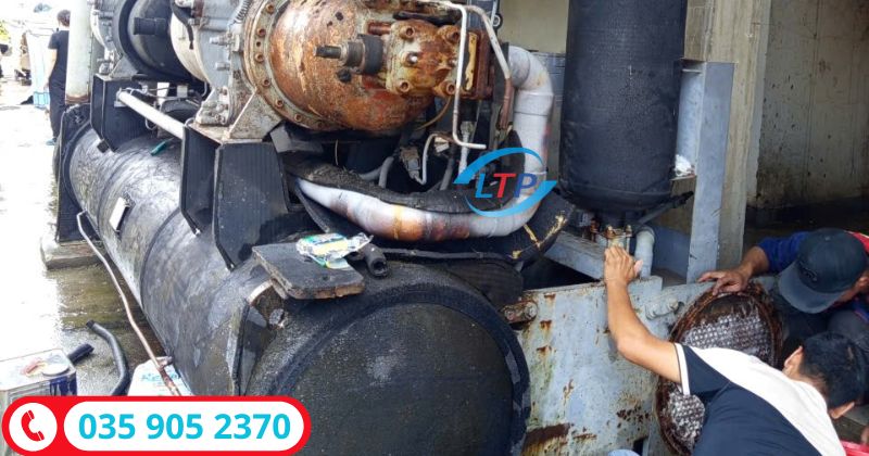 Đại tu máy nén chiller-Lộc Thiên Phát