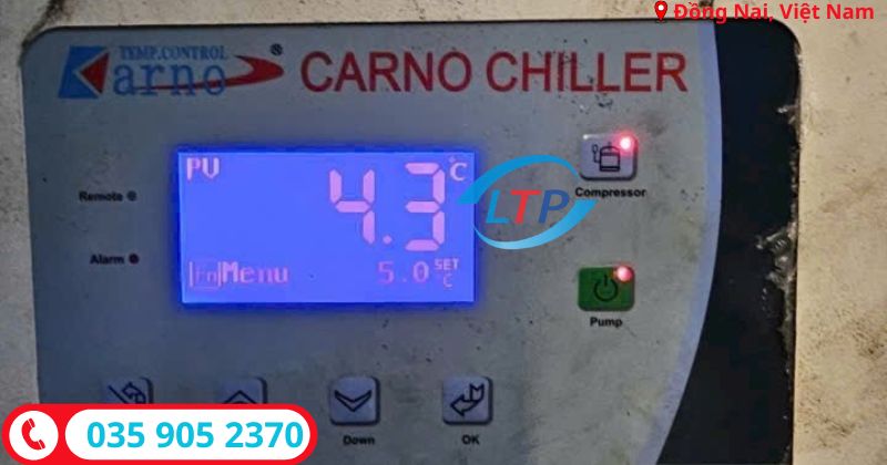 sửa chiller xì gas-lộc thiên phát