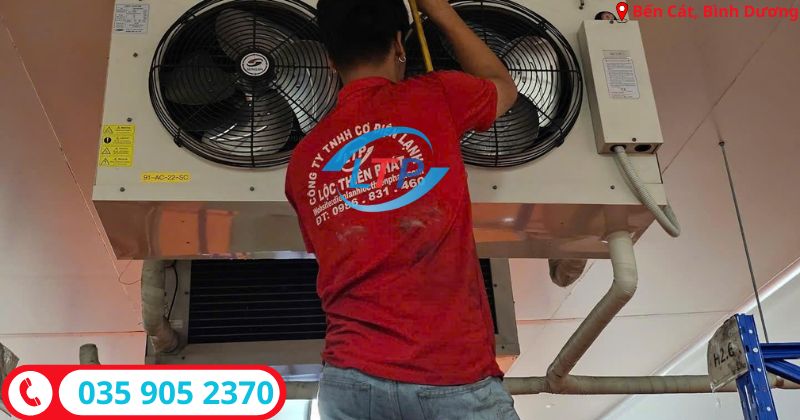 bảo trì kho lạnh tại bến cát - Lộc Thiên Phát