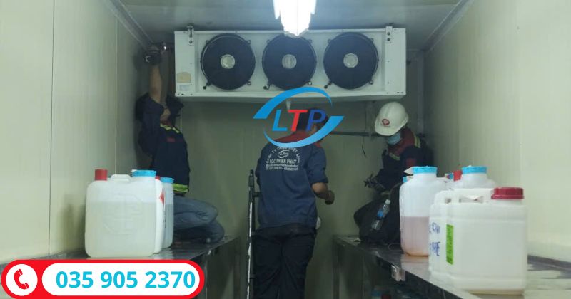 Lắp lho lạnh 5.0Hp mới tại Thuận An-Lộc Thiên Phát