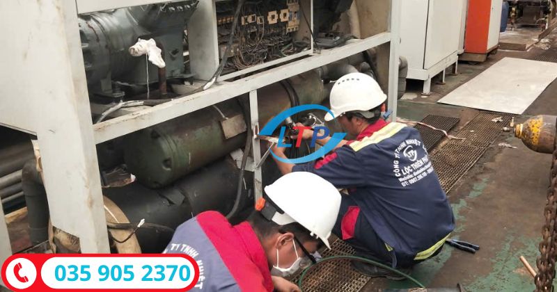sửa máy nén chiller - Lộc Thiên Phát