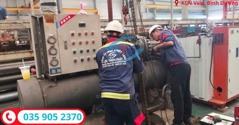 Nhận sửa chiller tận nơi, miễn phí kiểm tra chiller - Lộc Thiên Phát