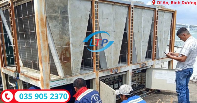 thu mua máy lạnh công gnhieepj cũ giá cao tại Bình Dương-Lộc Thiên Phát