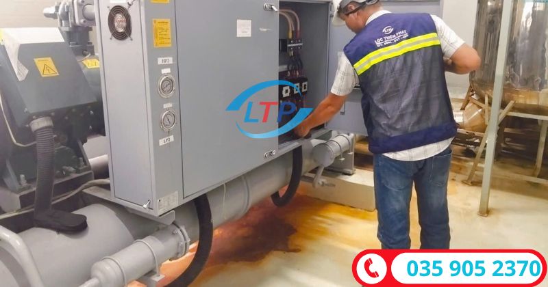 Kiểm tra chiller  Trảng Bom - Lộc Thiên Phát