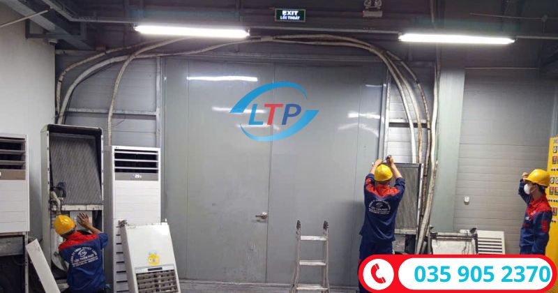 sửa máy lạnh tủ đứng - Lộc Thiên Phát