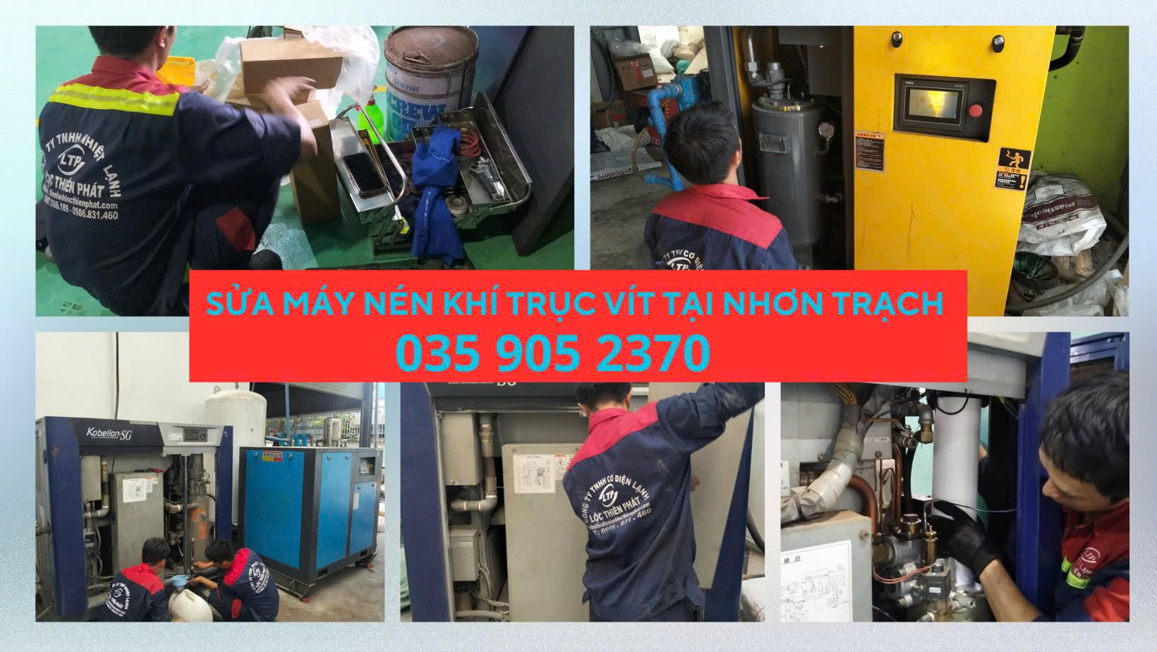 Sửa Máy Nén Khí Trục Vít Ở Nhơn Trạch – Lộc Thiên Phát