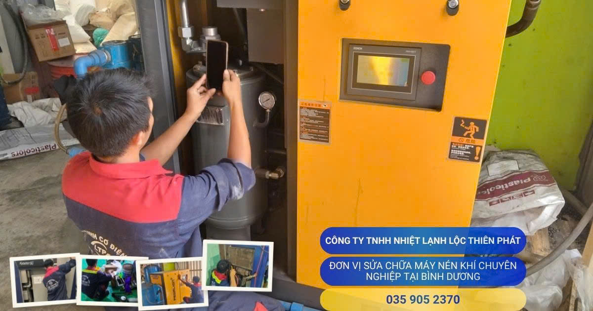 Sửa Máy Nén Khí Trục Vít Chuyên Nghiệp Tại Bình Dương