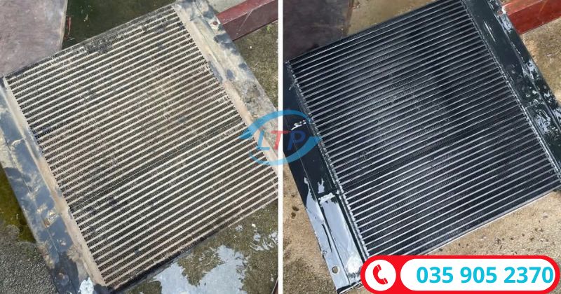 Vệ sinh két giải nhiệt máy nén khí