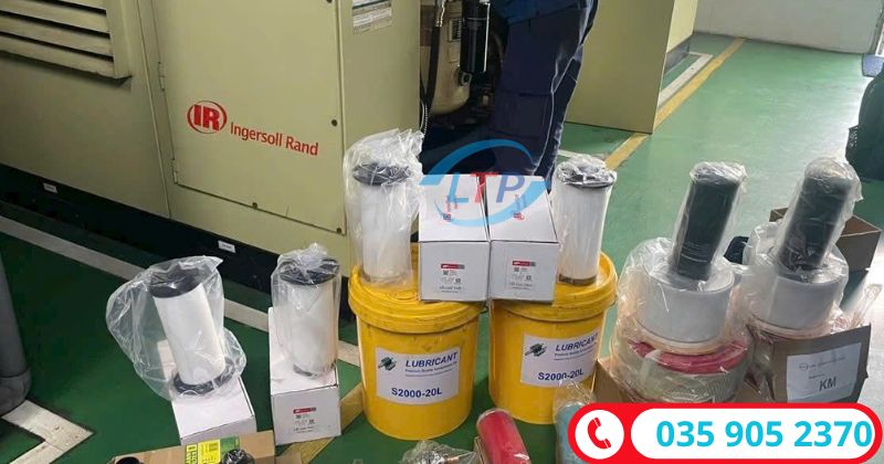 bảo dưỡng thay thê slinh kiện máy nén khí