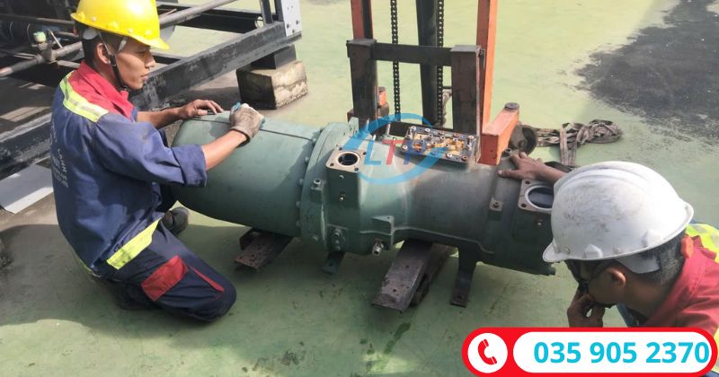Đại tu máy nén lạnh chiller uy tín