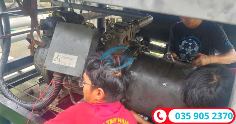 kiểm tra đại tu máy nén lạnh chiller