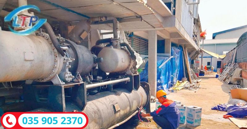 Sửa chữa Chiller tại kcn Bàu Bnagf Bình Dương-Lộc Thiên Phát