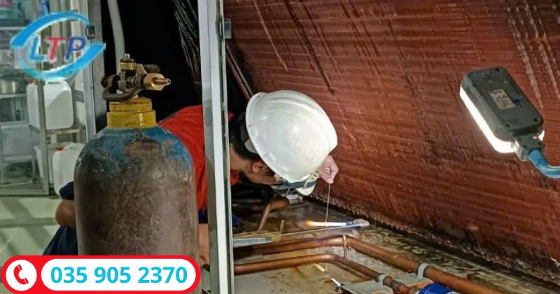 Sửa máy lạnh công nghiệp tại KCN Bàu Bàng Bình Dương.