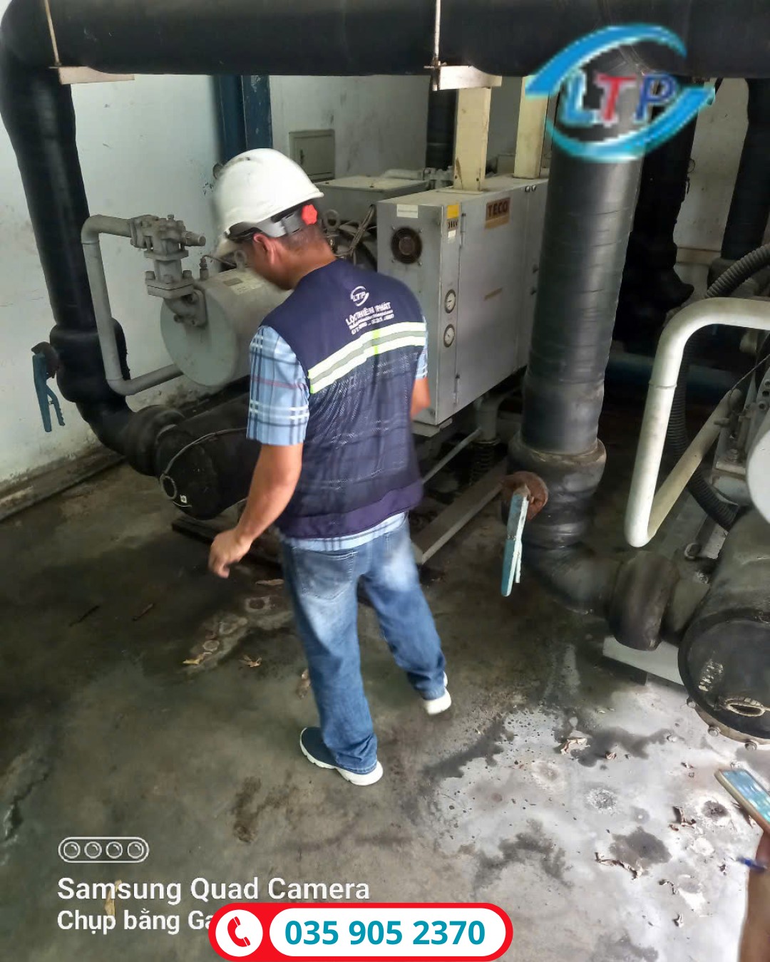 sửa chiller tại kcn hố nai đồng nai-lộc thiên phát