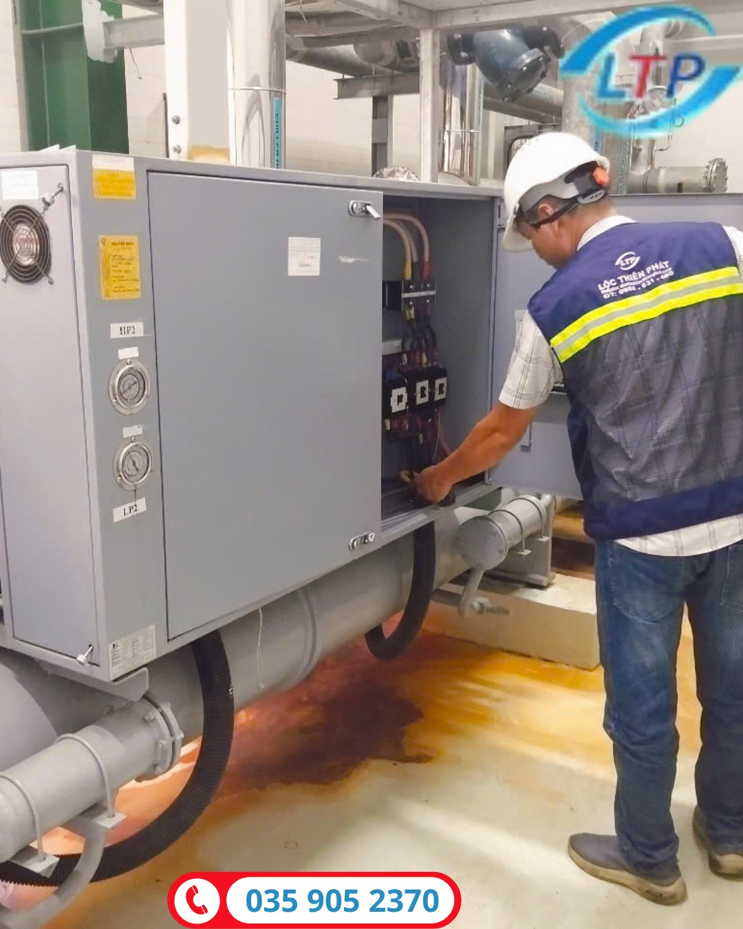 bảo trì chiller tại long an - lộc thiên phát
