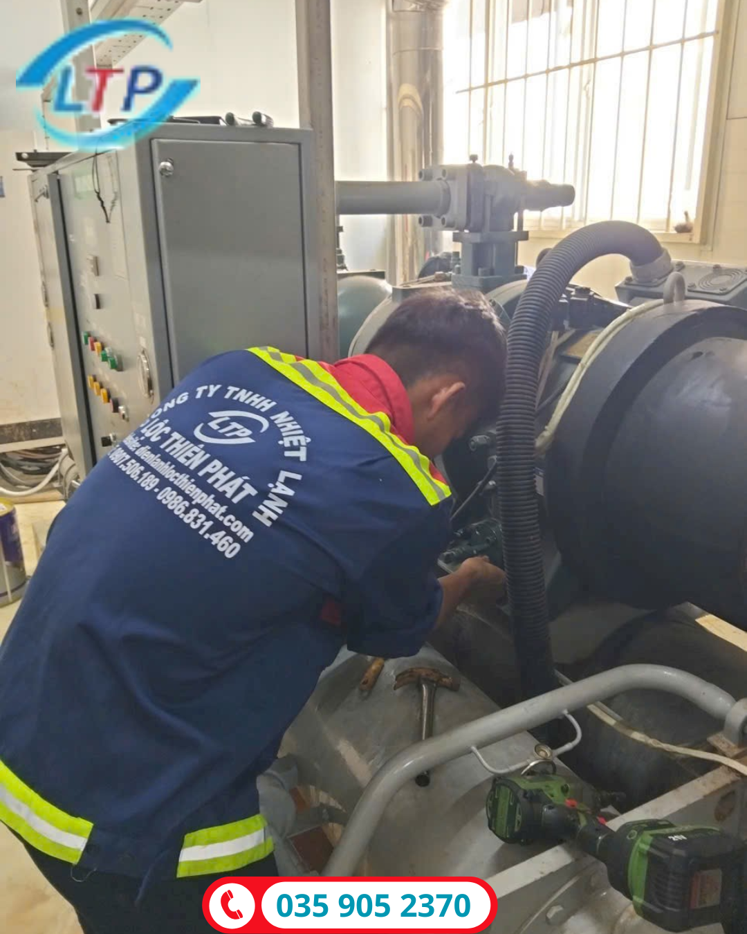 Bảo dưỡng Chiller tại KCN Amata Biên Hòa - Lộc Thiên Phát