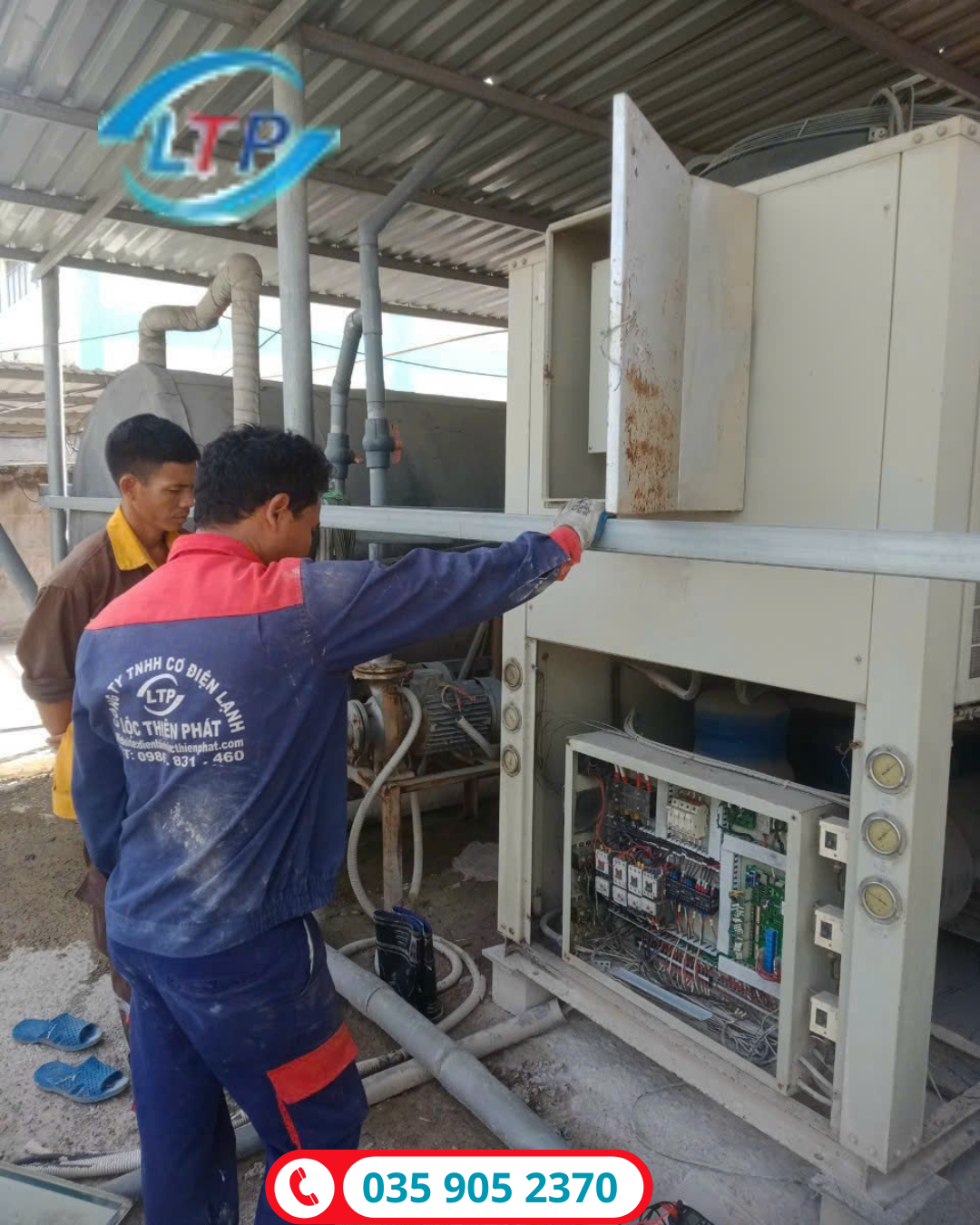 sửa chữa chiller - lộc thiên phát
