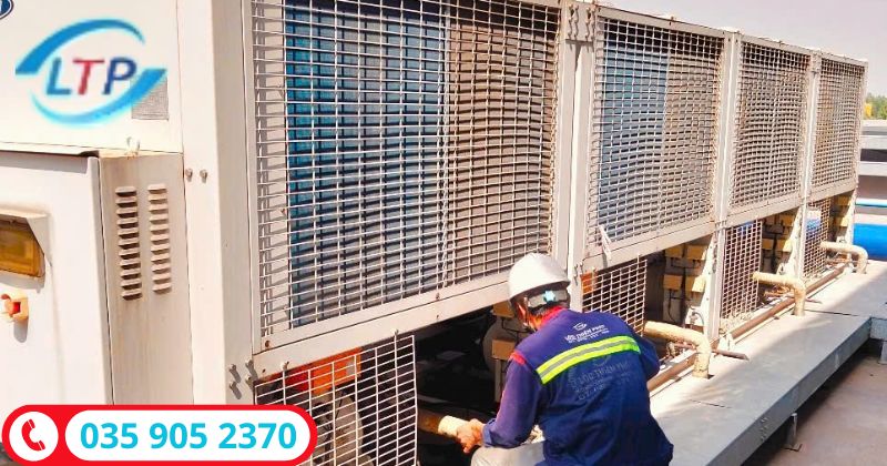 Sửa chiller giải nhiệt gió Đồng Nai.