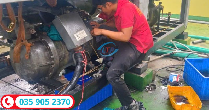 lộc thiên phát nhận sửa máy nén chiller uy tín chuyên nghiệp