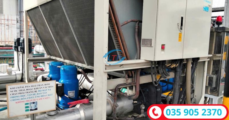 đơn vị chuyên thu mua chiller hư cũ giá cao tại Tây Ninh - Lộc Thiên Phát
