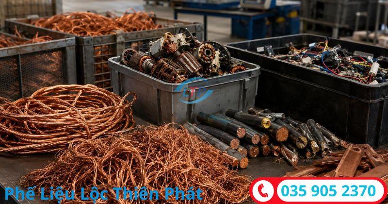 đơn vị chuyên thu mua đồng đỏ phế liệu giá cao tận nơi - Lộc Thiên Phát