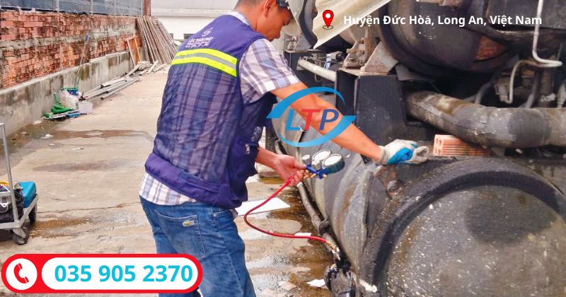Lộc Thiên Phta-sửa chữa bảo trì chiller tại Đức Hòa-Long an