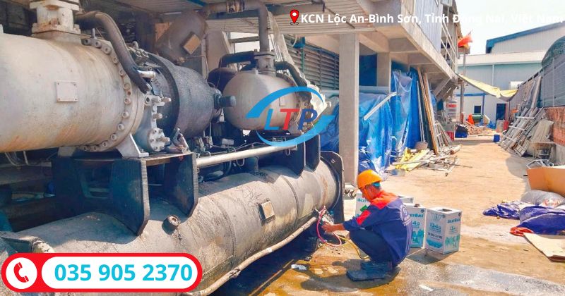sửa chữa bảo trì chiller tại kcn Lộc An-Bình Sơn