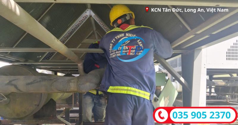 Lộc Thiên Phát-Chuyên sửa chữa chiller tại KCN Tân Đức Long An