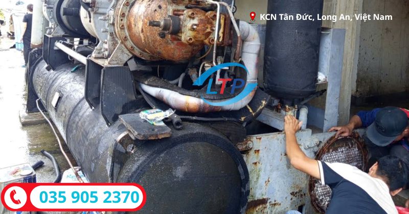 sửa chữa chiller chuyên nghiệp tại kcn tân đức-long an