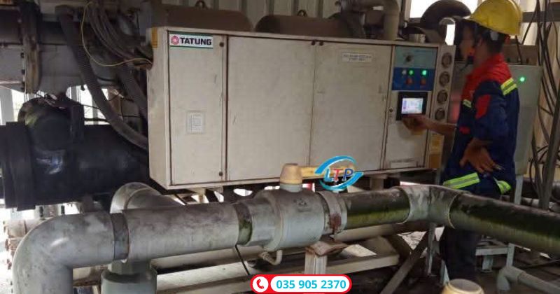 Bảo trì sửa chữa chiller tại kcn Phước Đông Tây Ninh-Lộc Thiên Phát