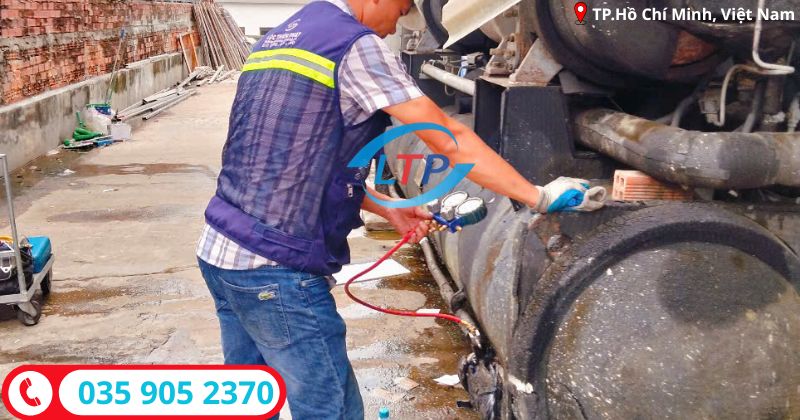 kiểm tra gas chiller-Lộc Thiên Phát