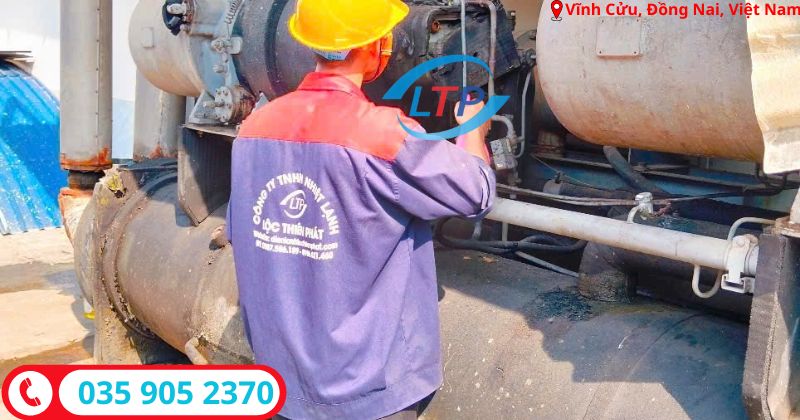 kiểm tra máy nén chiller-lộc thiên phát