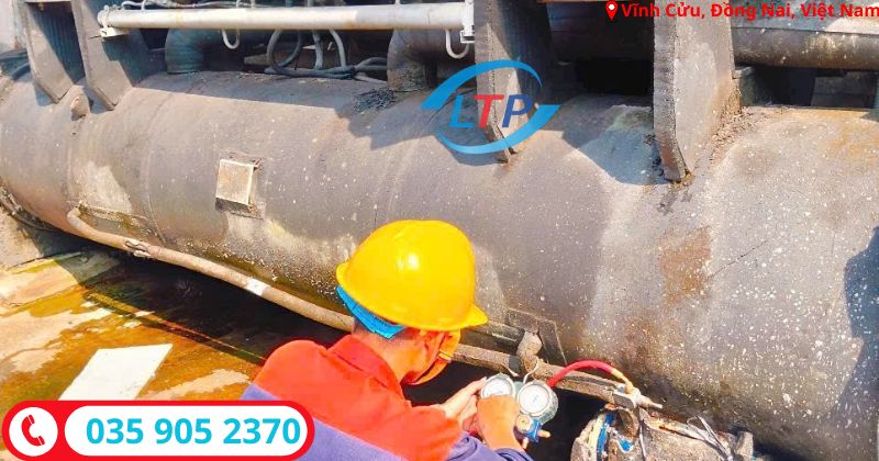 kiểm tra gas chiller-lộc thiên phát