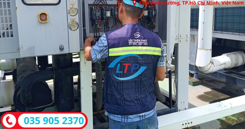 sửa chiller kcn bình đường-Lộc Thiên Phát