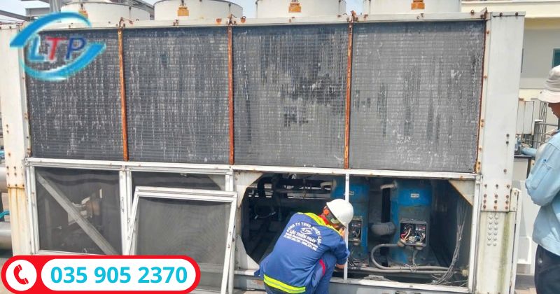 kiểm tra máy lạnh công nghiệp-lộc thiên phát